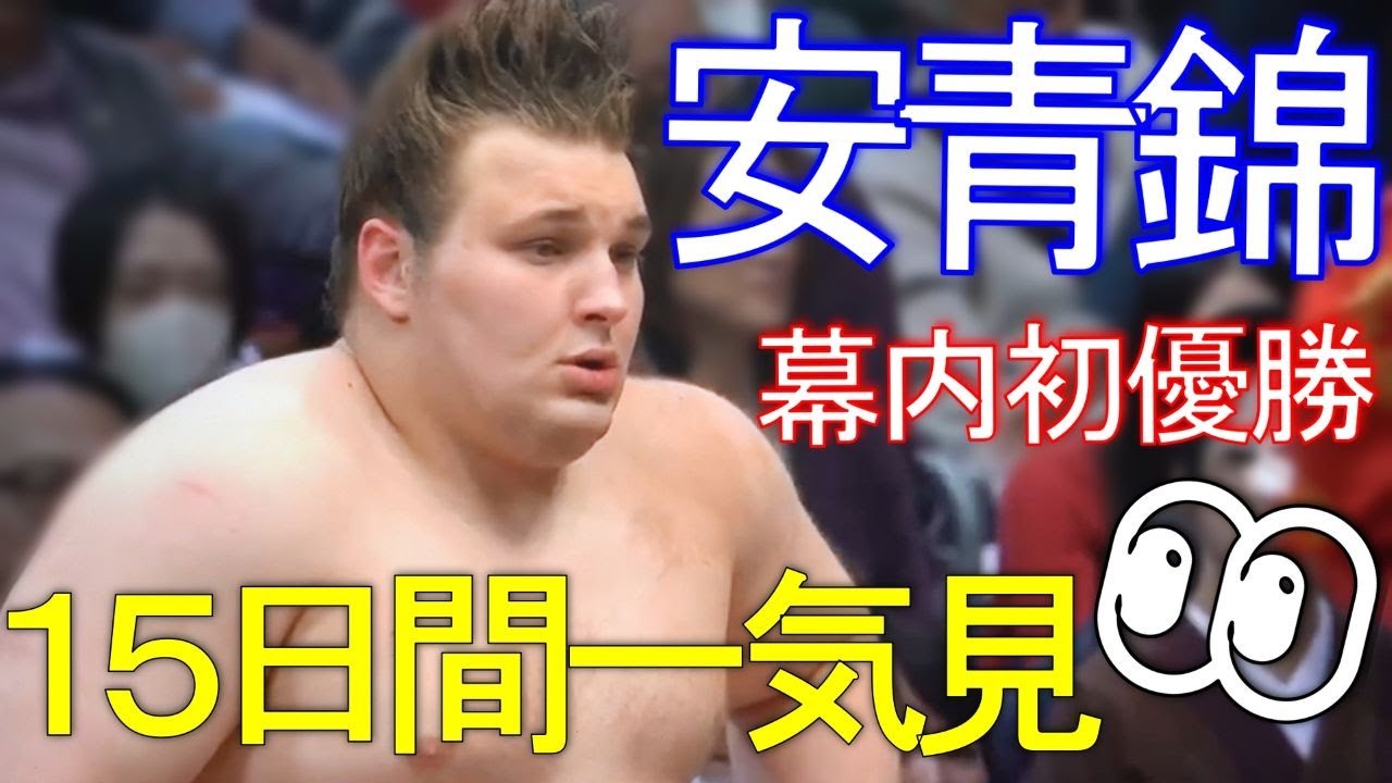 優勝へ導いた１５日間！一気見👀安青錦関🥁【大相撲九州場所】