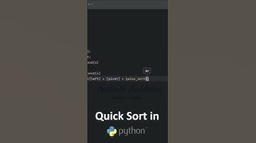 Quick Sort in Python – Step-by-Step Explanation #python #quicksort #programmingbasics