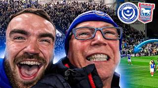 FRATTON PARK ERUPTS AS SHAUGHNESSY AND BISHOP SECURE HUGE POMPEY WIN! 🤩 | POMPEY 2-0 IPSWICH TOWN