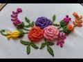 Hand Embroidery - Brazilian Embroidery - Bullion Knot Rose Embroidery