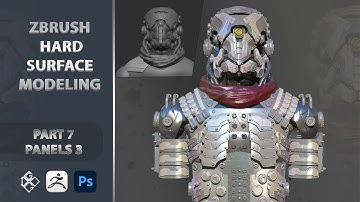 Zbrush hard surface modeling mr.robot part 7 panels 3 _ zbrush beginner tutorial dgo cg DGO CG 