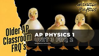 AP PHYSICS 1: Unit 3 FRQ 2 (AP Classroom, Older FRQ's)