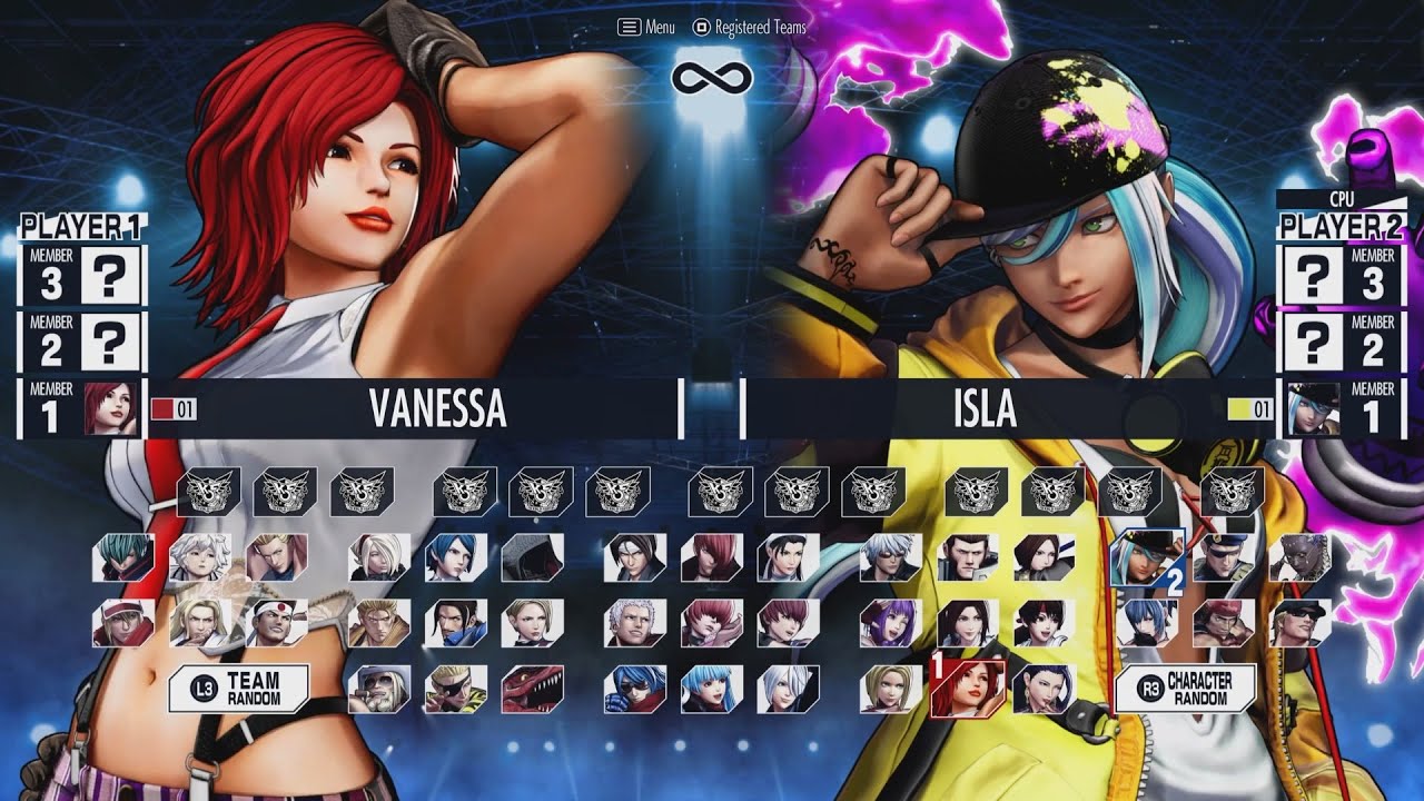 Character Select King Of Fighters XV [KOF 15] - YouTube