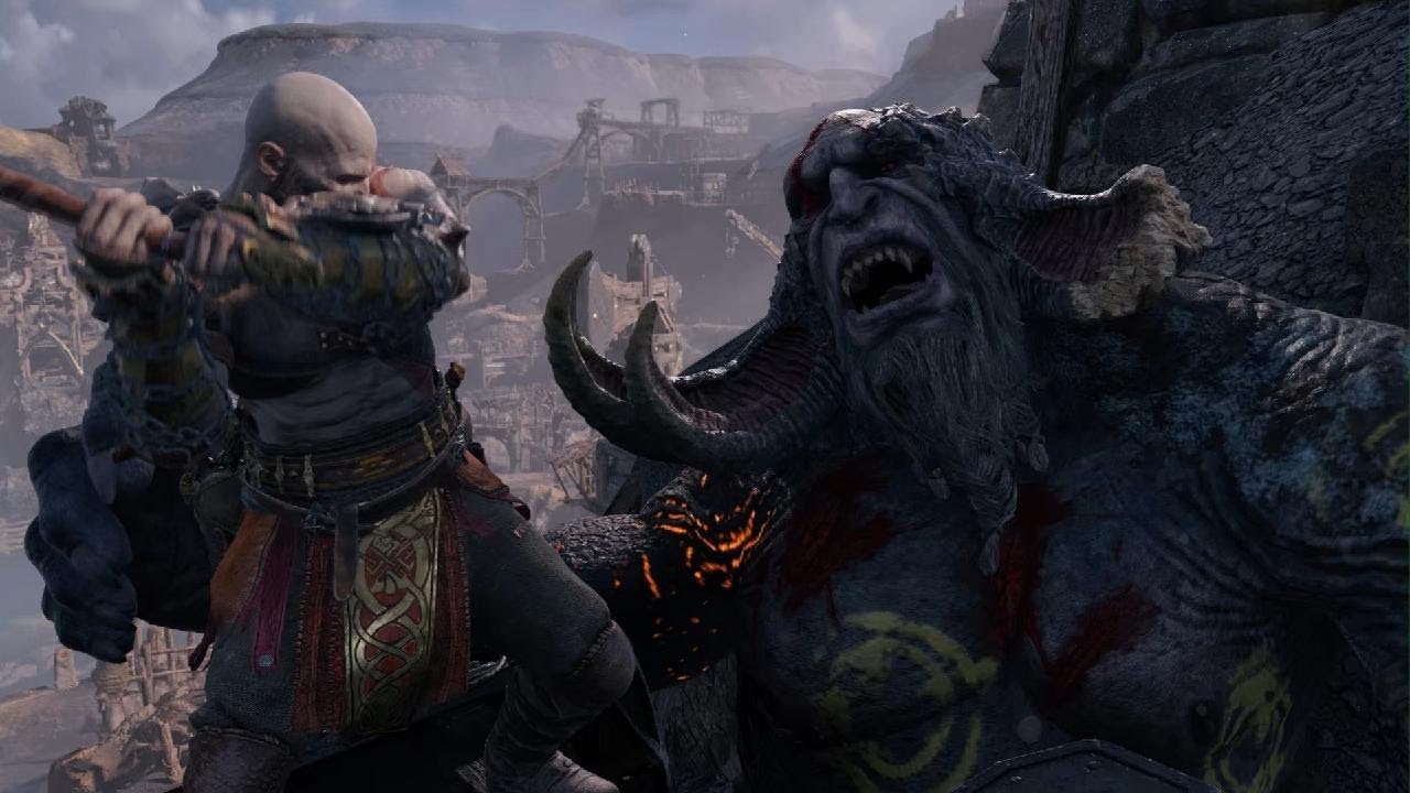 God of War Ragnarök Kratos vs Troll - YouTube