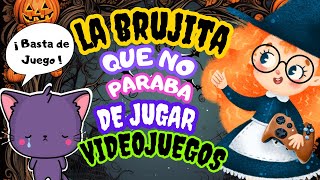 CUENTO PARA DORMIR NIÑOS DE 6 A 7 AÑOS | LA BRUJITA QUE NO PARABA DE JUGAR VIDEOJUEGOS screenshot 2