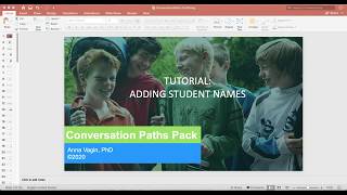 Adding Student Names to Conversation Paths