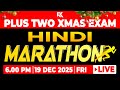 Plus Two Christmas Exam Hindi - Full Chapter Marathon Last Minute ⌚Quick Revision | RK Nex