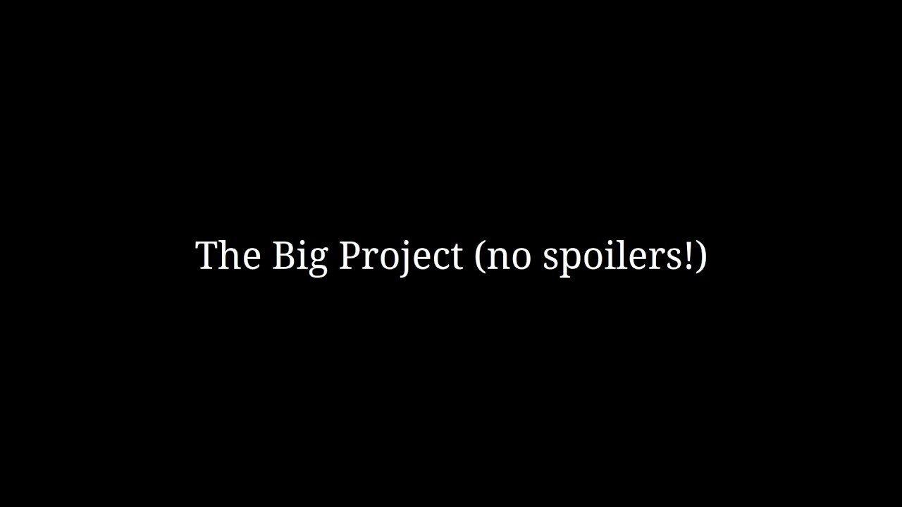 The Big Project (April Fools 2026) - YouTube