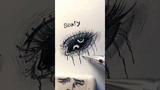 Drawing Cute eyes and Scary eyes✨✏️#drawing#howtodraw#arttutorial#shortvideo#shorts