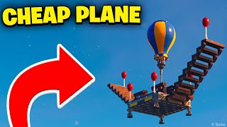 How to make a CHEAP PLANE in LEGO Fortnite with TURNING and LANDING