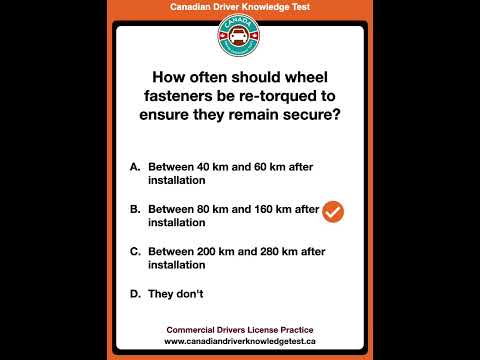 Commercial Drivers License Practice Canadiandrivingtest Drivingtest Drivingexam 