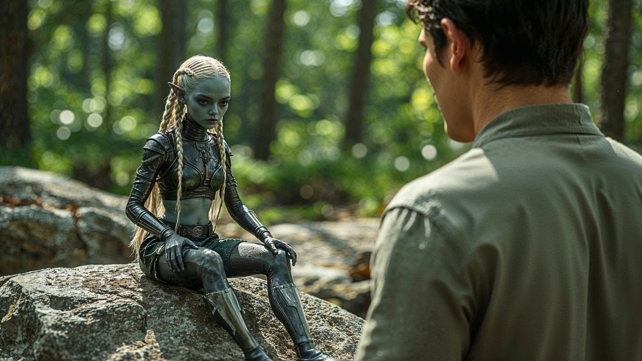 The Little Alien Woman Tries Every Way to Marry the Human