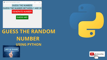 Python Tutorial-Guess the random number game| Python project for beginners|#PythonTutorial