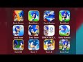 Sonic the Hedgehog 4 Episode 1, Sonic Forces, Sonic Dash  , Sonic CD, Sonic Runners, Sonic Forces