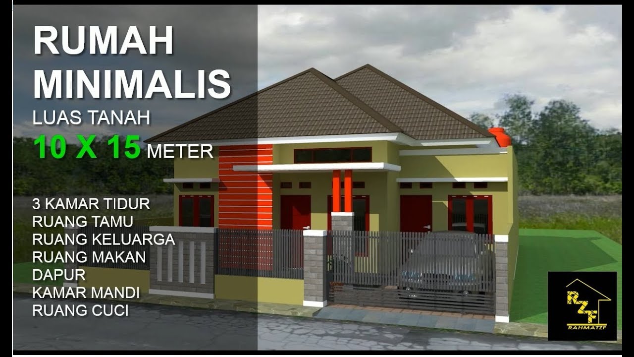  Rumah  minimalis luas tanah 10x15  meter 3  kamar  tidur  YouTube