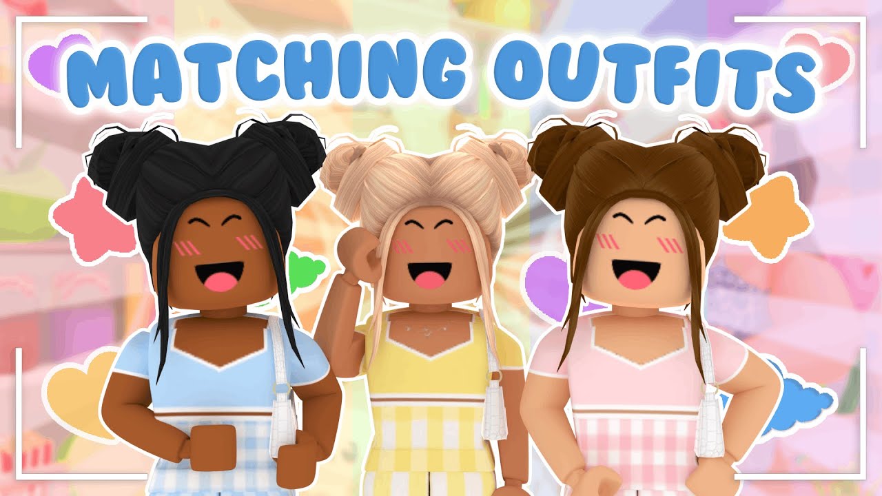 Aesthetic Matching Roblox Outfits Littlesuu Youtube - cute matching outfits in roblox