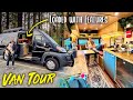 VANLIFE | FRANK LLOYD WRIGHT Style Tiny Home DIY Campervan Conversion for Van Dwelling - Full Time