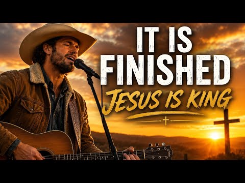 It Is Finished, Jesus Is King (Official Lyric Video) | Country Christian Worship Song