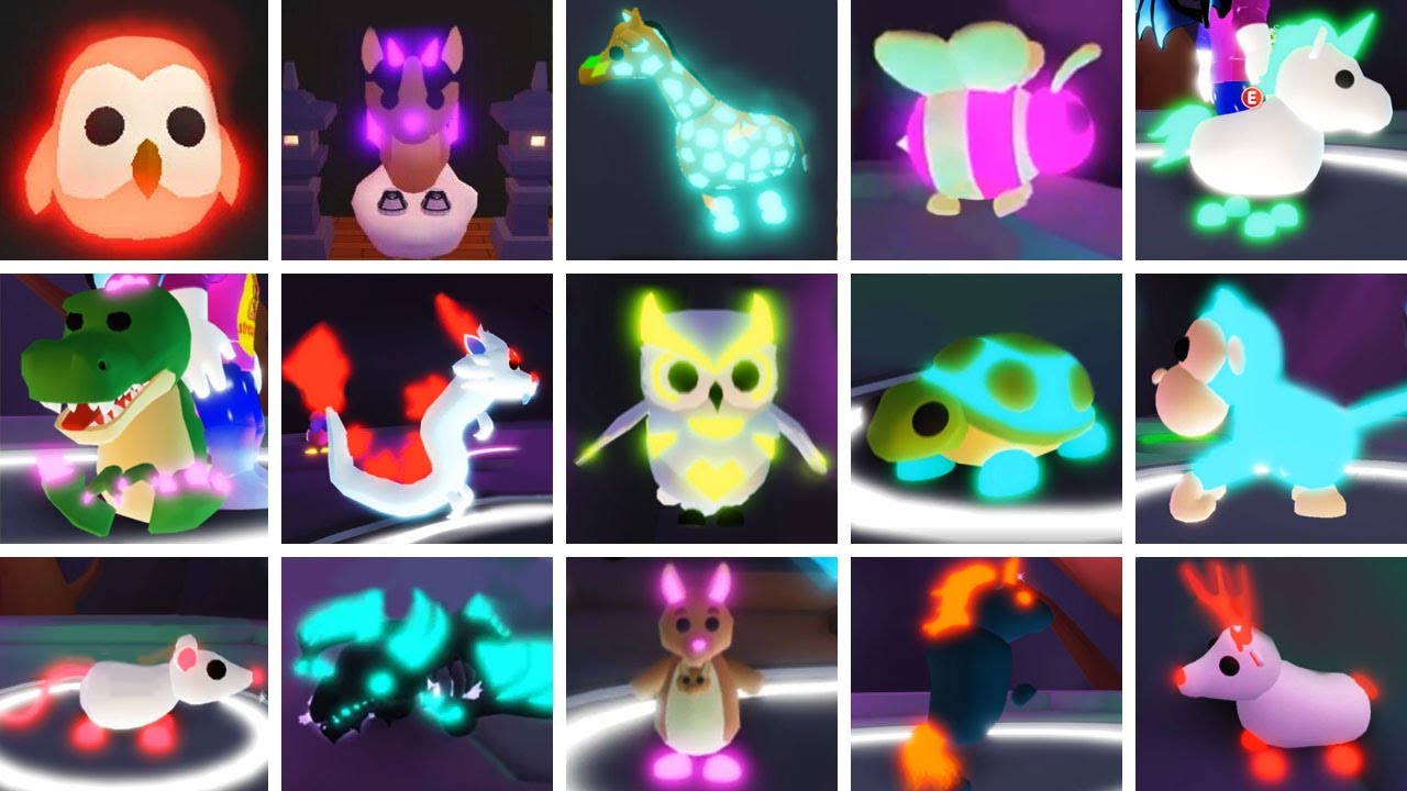 Richest Adopt Me Server Every Mega Neon Legendary Pet In Roblox Adopt Me Youtube - neon adopt me pets roblox