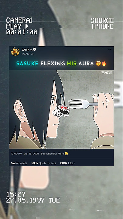 THE AURA FARMER 🗿 SASUKE UCHIHA 🤯🔥