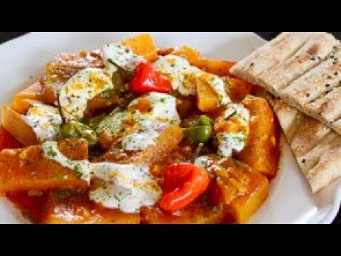 Kadoo - Pumpkin Curry with Garlic Yogurt Recipe