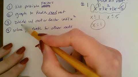 8 11 video notes - find all roots from polynomial in standard form