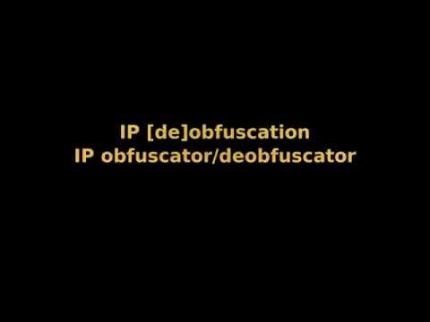 Scripts to [de]obfuscate IP address