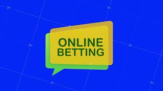 Online Betting. Flat Web Banner With Red Bet Now On White Background For Mobile App Design. Motion