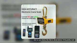 1-10T Industrial Crane Scale Digital Hanging Scale with Visible LED Display Electronic Hook with Rem