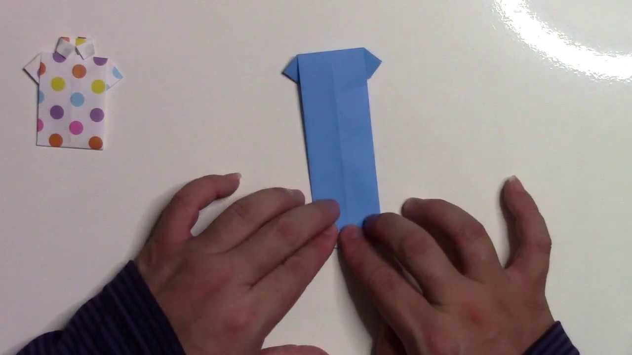 折り紙 折り方 簡単なシャツの作り方動画 Youtube