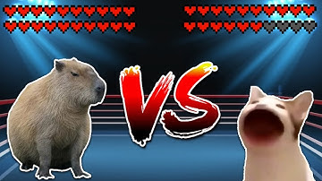 Capybara vs Pop cat! Meme battle