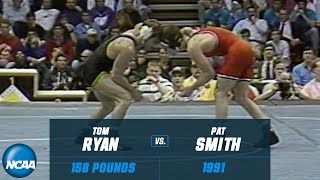Pat Smith vs. Tom Ryan | 1991 NCAA title match at 158 pounds