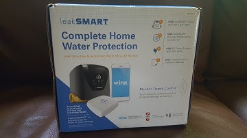 Unboxing and install of LeakSMART water valve and sensor.