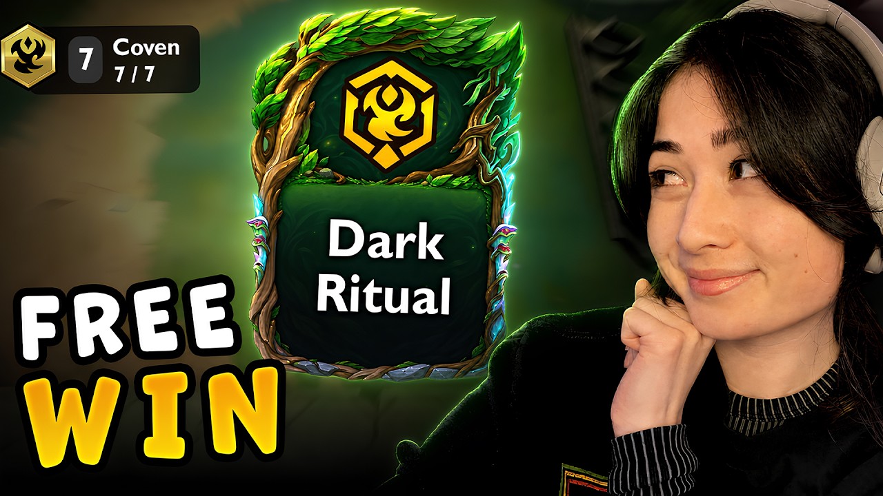I GOT 7 COVEN WITH DARK RITUAL... FREE WIN! TFT SET 18