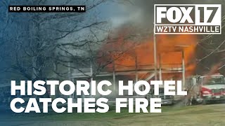'Complete loss': Fire destroys historic Donoho Hotel in Red Boiling Springs