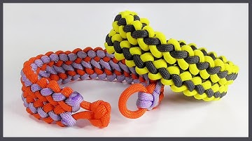 Make A Wide Zipper sinnet Paracord Bracelet Design Without Buckle