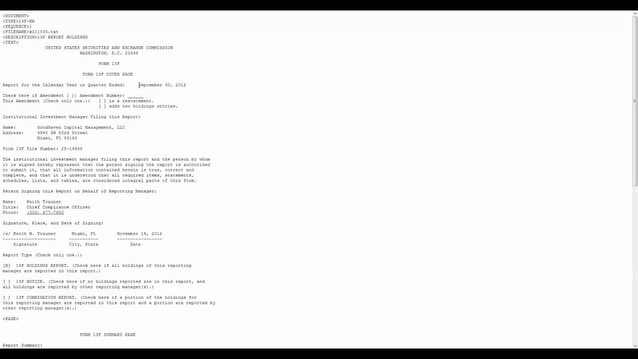 EDGAR 13F Video Instructions