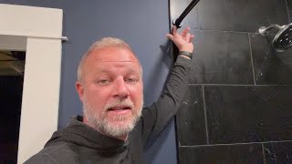 CorkLatta CorkLatta Black Shower Curtain Rod 31 to 80 Inch,1 Inch Diameter Adjustable Spring Tension