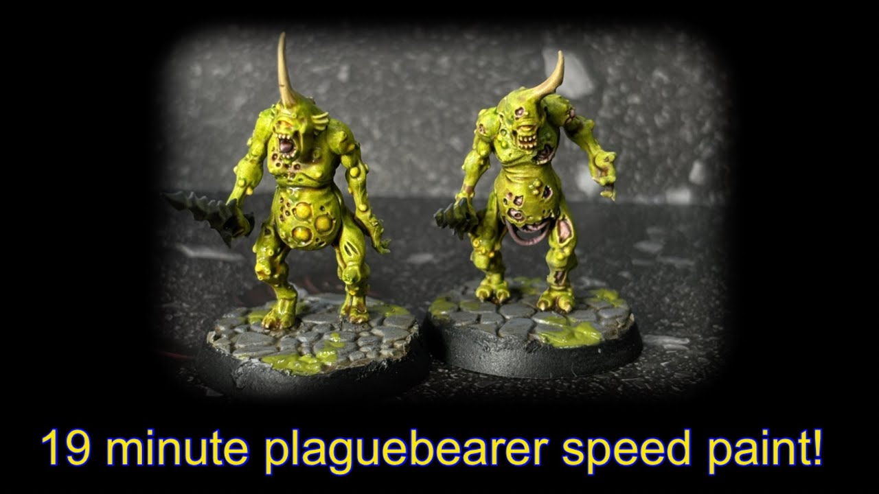Plaguebearer contrast speed paint | 19 minutes a model for the gross servants of Nurgle