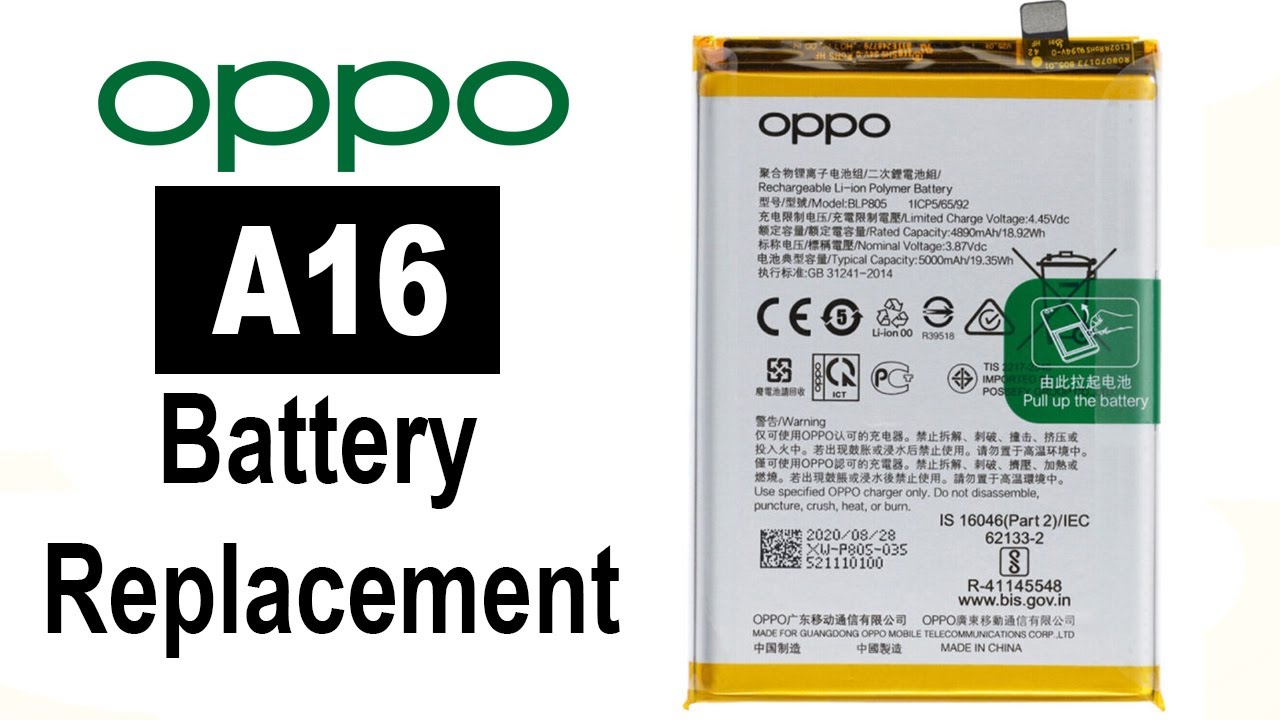 How to change Oppo mobile battery, Oppo A16 Battery Replacement  |FULL GUIDE 