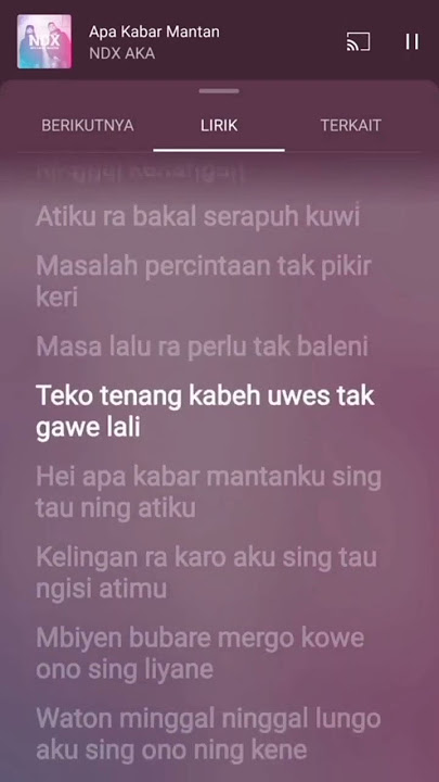 LIRIK LAGU APA KABAR MANTAN || NDX A.K.A#mentahan #mentahan30detik #mentahanliriklagu #mentahan #NDX