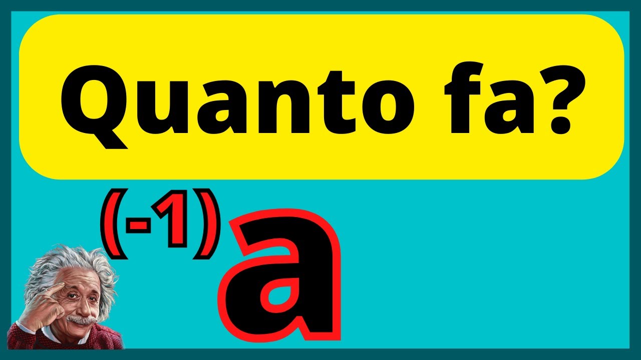 Quanto Fa Un Numero Elevato A Se Stesso Un Numero Negativo Di Volte Quanto Fa Un Numero Elevato A Se Stesso Un Numero Negativo Di Volte