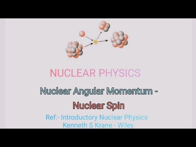 Nuclear Angular momentum - Nuclear spin
