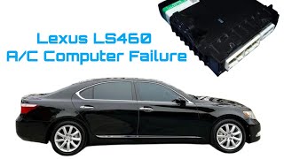 Lexus LS460 Check the connection to the air conditioner Bad computer A/C amplifier
