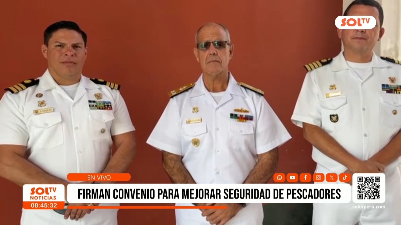 Trujillo: firman convenio para mejorar seguridad de pescadores
