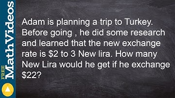 Using proportions to solve a word problem with currency