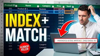 Stop Using VLOOKUP! Use INDEX + MATCH Instead