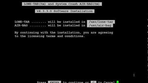 Downloading and Installing LONE-TAR from our FTP Site