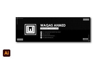 Email Signature Design In Adobe Illustrator cc 2021 | Tutorial