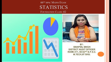 STATISTICS Basics -part 2 , G.S. PAPER 1 I 66TH BPSC MAINS EXAMS I SWAPNIL SINGH I BPSC Rank - 311